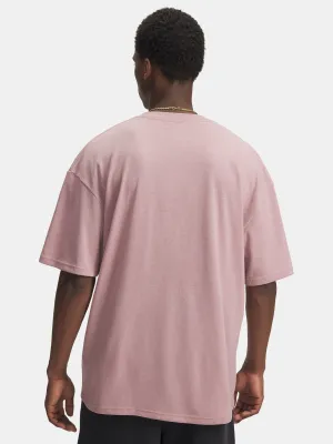 Tricou pentru bărbați UNDER ARMOUR UA HWT WOVEN LABEL SS 6005668-673 ROZ