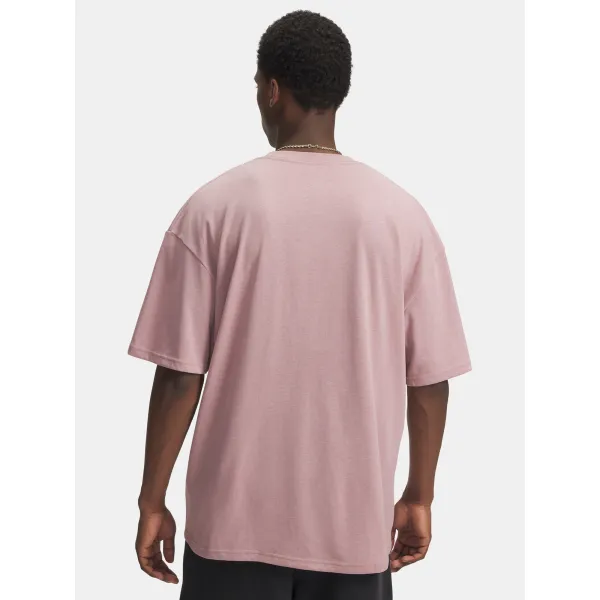  Tricou pentru bărbați UNDER ARMOUR UA HWT WOVEN LABEL SS 6005668-673 ROZ 