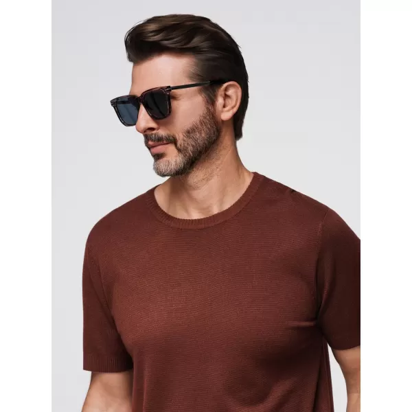  Tricou pentru bărbați OMBRE OM-TSCT-0252 MARO CALD 