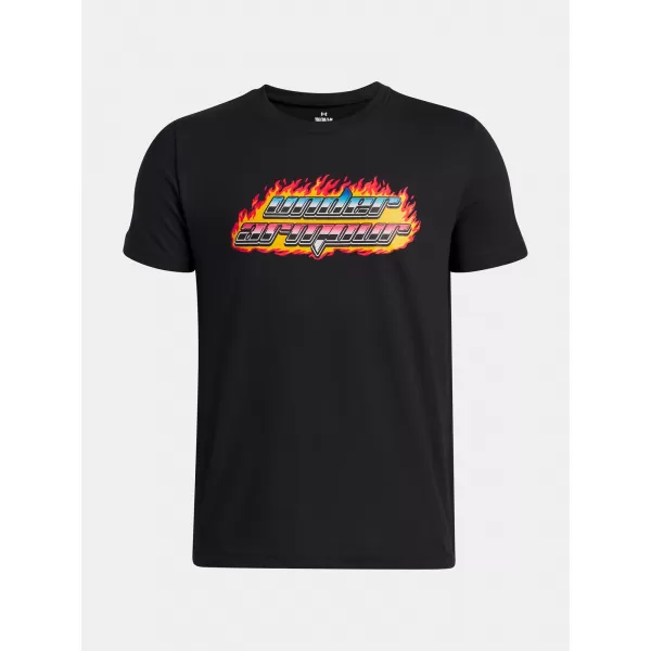  Tricou băieți UNDER ARMOUR UA FLAME WM SS 6005059-001 NEGRU 