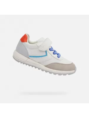 Adidași pentru băieți GEOX ALBEN ALB