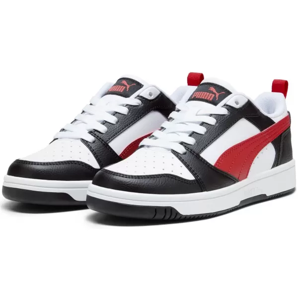  Pantofi pentru bebeluși PUMA REBOUND V6 LO JR 39383304 PUMA ALB/ROȘU/NEGRU 