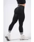 Jambiere de modelare fără cusături maxim push-up FLOW SEAMLESS 497 BLACK Nebbia