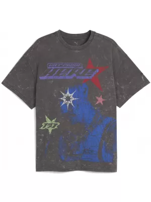 Cămaşă PUMA LAMELO STAR VISION GRAPHIC TEE 63243801 NITRAȚI GRI