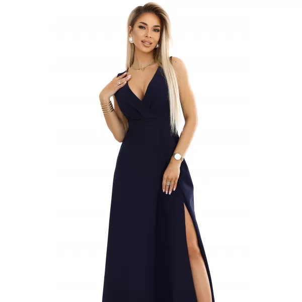  Rochie NUMOCO 634-1 ALBASTRU ÎNCHIS 