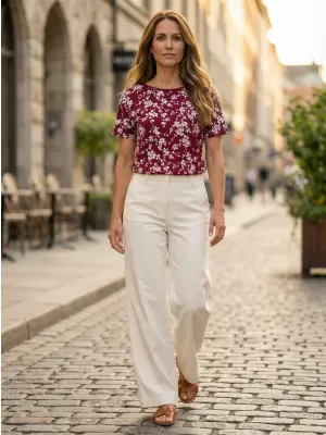 Tricou de damă ALTISPORT GYLDA BURGUNDIA