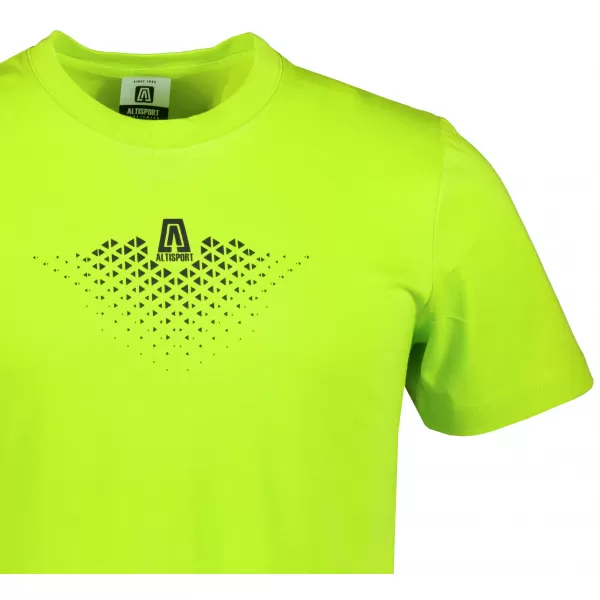  Tricou bărbătesc din bumbac ALTISPORT ALM148129 LĂMÂIE VERDE 