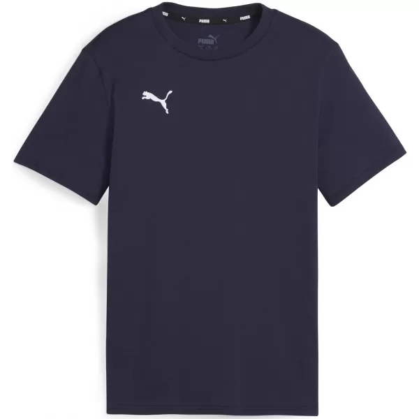  T -thirt PUMA TEAMGOAL CASUALS TEE JR 658616_06 PUMA NAVY/PUMA WHITE 