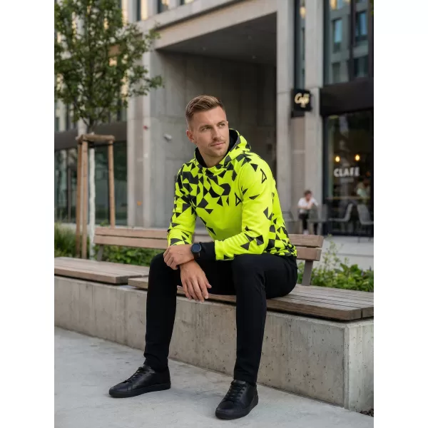  Hanorac funcțional premium pentru bărbați ALTISPORT VOJ/ALM108MI01 GALBEN NEON 