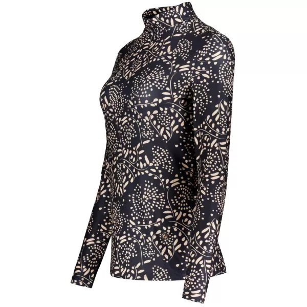  Tricou pentru femei KIXMI VENUS NEGRU/BEJ 