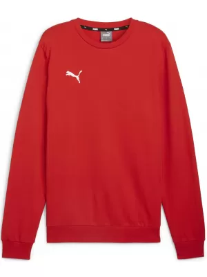 Panoul pentru bărbați PUMA TEAMGOAL CASUALS CREW NECK S 658592_01 PUMA RED/PUMA WHITE