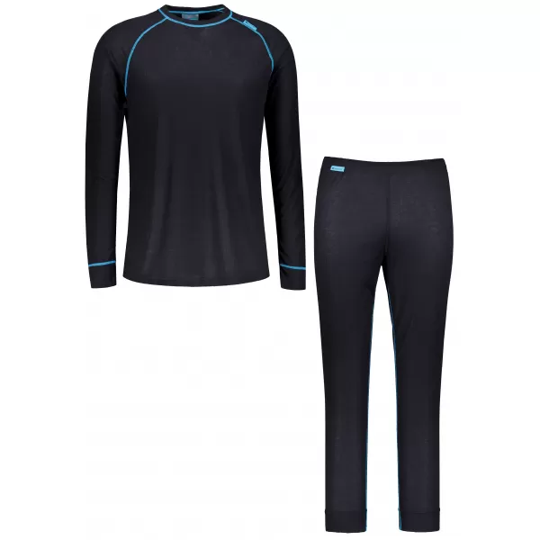  Set termic pentru bărbați ALTISPORT GAIN NEGRU/ALBASTRU 