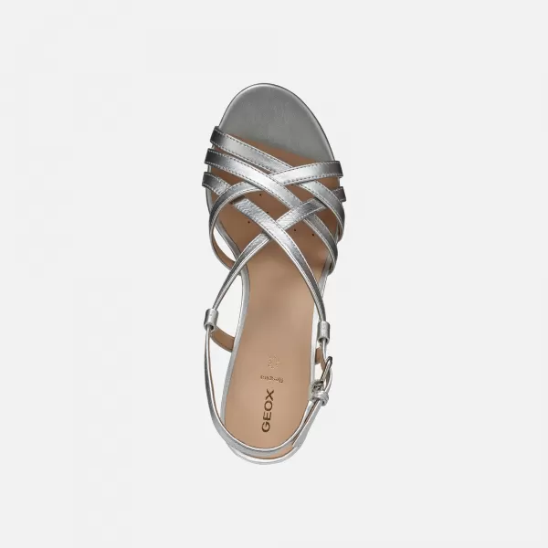  Sandale de dama GEOX VIRNILISA 65 S ARGINT 