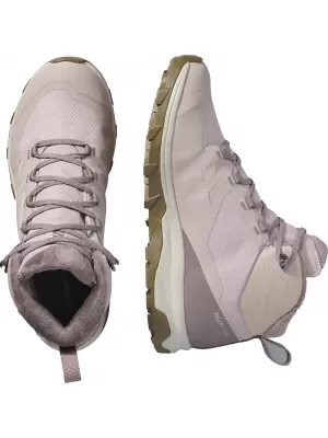 Pantofi de dama SALOMON OUTSNAP WATERPROOF W ETHEREA/IRON/COYOTE BROWN