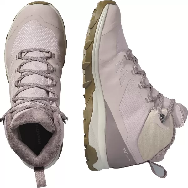  Pantofi de dama SALOMON OUTSNAP WATERPROOF W ETHEREA/IRON/COYOTE BROWN 