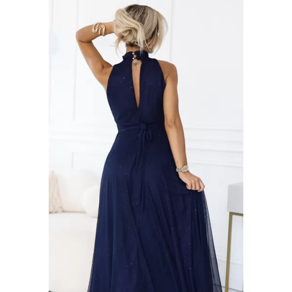  Rochie NUMOCO 636-2 ALBASTRU ÎNCHIS 