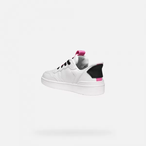  Adidași pentru fete GEOX WASHIBA FAST IN J56NSA05415C0563 ALB 