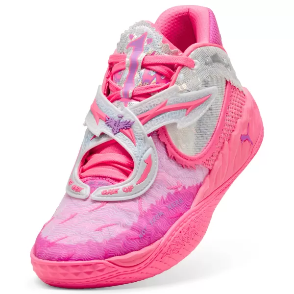 Pantofi pentru bărbați PUMA MB.05 WORLD TOUR 31212901 SOARE A LOVIT/MAGENTA PURĂ 