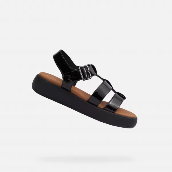  Sandale de dama GEOX CAMALEI NEGRU 