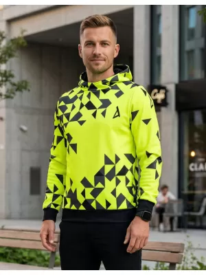 Hanorac funcțional premium pentru bărbați ALTISPORT VOJ/ALM108MI01 GALBEN NEON