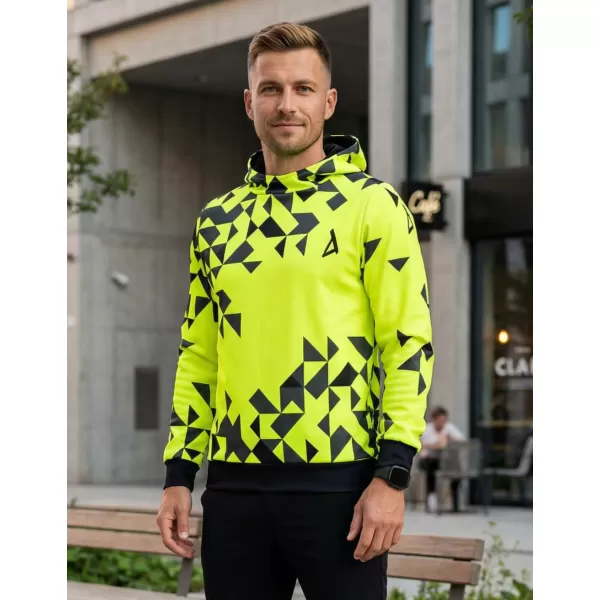  Hanorac funcțional premium pentru bărbați ALTISPORT VOJ/ALM108MI01 GALBEN NEON 