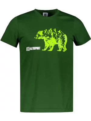 Tricou pentru bărbați cu mâneci scurte ALTISPORT ALM193129 STICLĂ