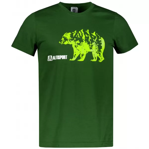  Tricou pentru bărbați cu mâneci scurte ALTISPORT ALM193129 STICLĂ 