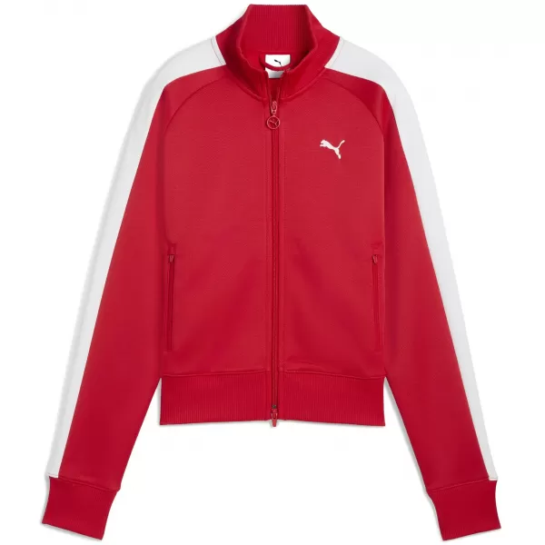  Panoul pentru doamne PUMA T7 ALWAYS ON SHORT TRACK JACKET 62979611 PENTRU TOT TIMPUL ROȘU 