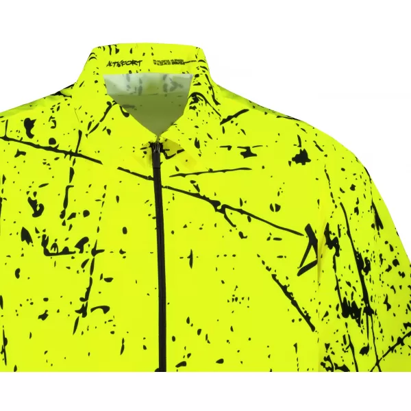  Cămașă premium pentru bărbați ALTISPORT VOJ/ALM034KOS01 GALBEN NEON 