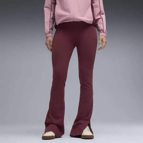  Jambiere de damă PUMA HER HIGH-WAIST FLARED LEGGINGS 68815696 STRĂLUCIRE RUBIN 
