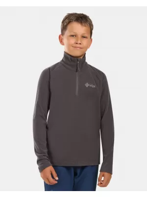 Hanorac fleece pentru copii KILPI ALMERI-J ZJ0204KI GRI ÎNCHIS
