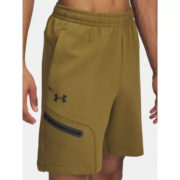  Pantaloni scurți pentru bărbați UNDER ARMOUR UA UNSTOPPABLE FLC SHORTS 1379809-320 VERDE 