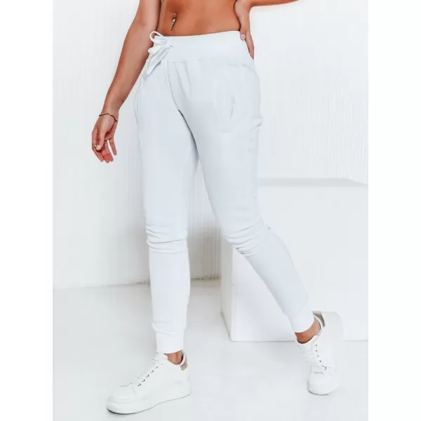  Pantalonii pentru doamne DSTREET UY0134 ALB 