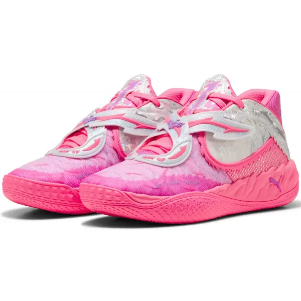  Pantofi pentru bărbați PUMA MB.05 WORLD TOUR 31212901 SOARE A LOVIT/MAGENTA PURĂ 