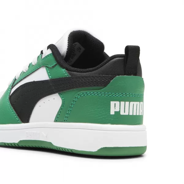  Cizme PUMA REBOUND V6 LO PS 39383405 PUMA WHITE/PUMA BLACK/VERDE 