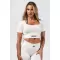 Crop top model fără cusături FLOW SEAMLESS 499 CREAM Nebbia