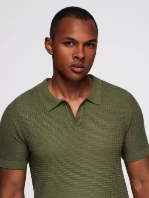 Tricou pentru bărbați OMBRE OM-POSS-0157 MĂSLIN