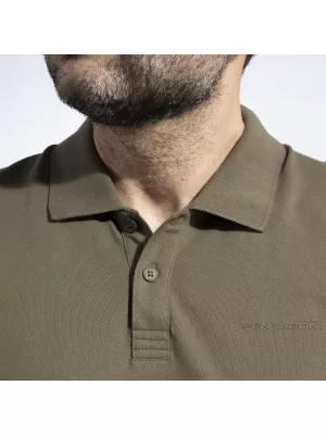 Tricou pentru bărbați cu guler PENTAGON MOTH PIQUET POLO SHIRT K09047 ALB