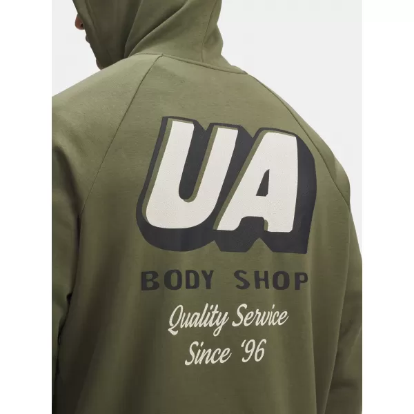  Hanorac pentru bărbați UNDER ARMOUR UA RIVAL FLEECE HBR LOGO HD 6003955-390 VERDE 