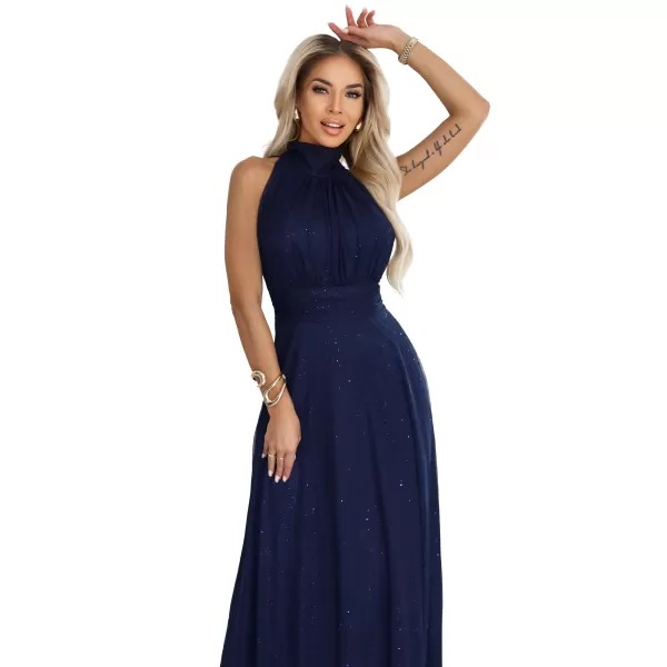  Rochie NUMOCO 636-2 ALBASTRU ÎNCHIS 