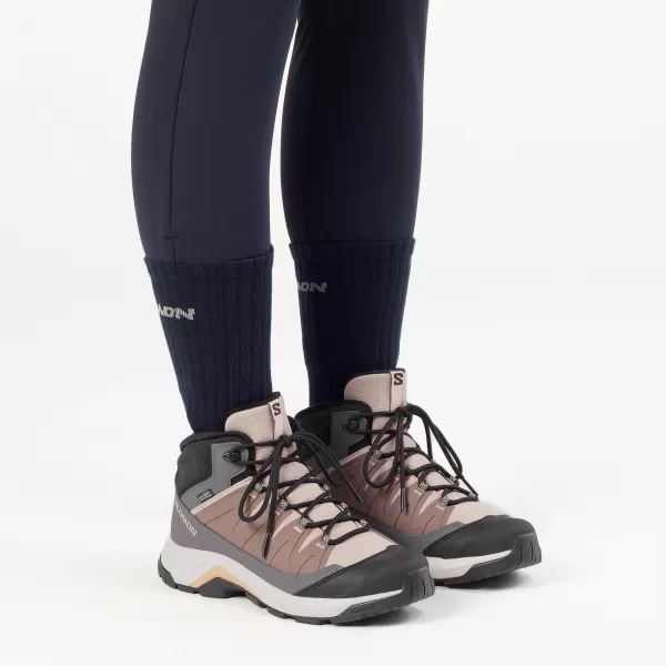  Pantofi de dama SALOMON X-ADVENTURE COLDRUSH WATERPROOF W TRANDAFIR ETHEREA/FIER/MAHONY 