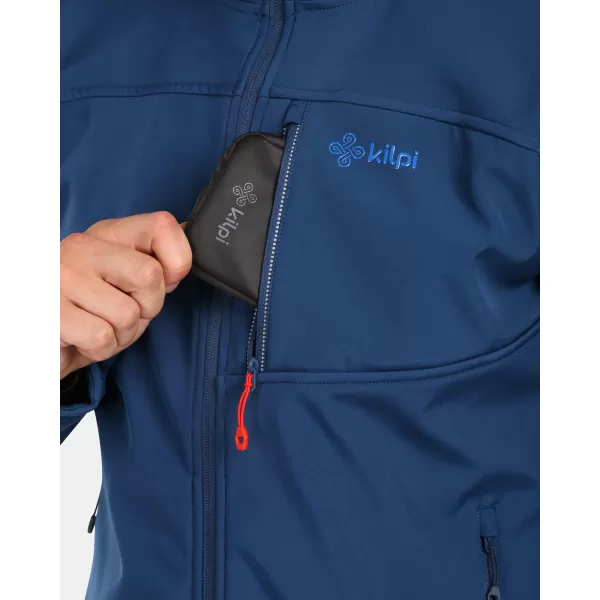  Jachetă softshell pentru bărbați KILPI RAVIO-M ZM0129KI ALBASTRU ÎNCHIS 