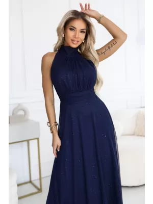 Rochie NUMOCO 636-2 ALBASTRU ÎNCHIS