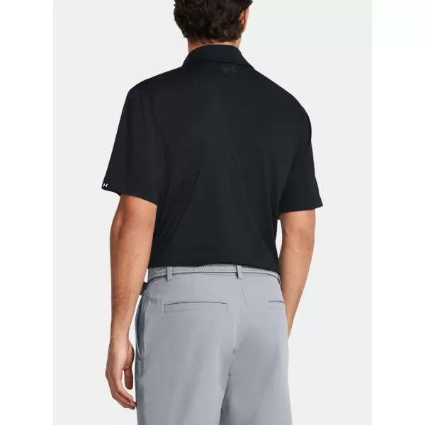  Tricou pentru bărbați UNDER ARMOUR UA T2G POLO LB 1383255-001 NEGRU 