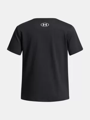 Tricou fetita UNDER ARMOUR UA BIG LOGO SS 1389756-001 NEGRU