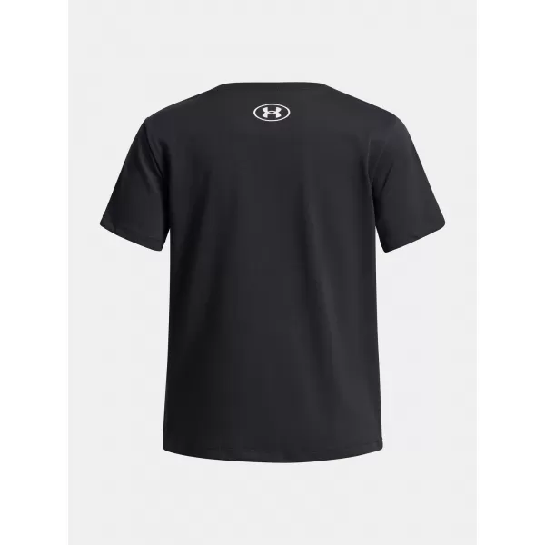  Tricou fetita UNDER ARMOUR UA BIG LOGO SS 1389756-001 NEGRU 