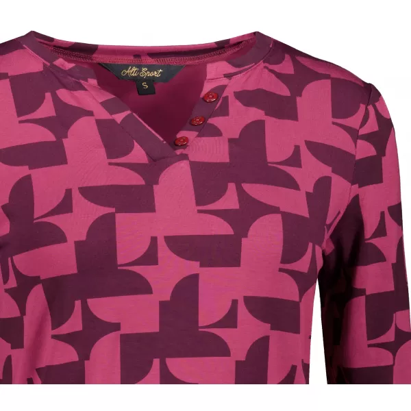  Tricou pentru femei ALTISPORT GINA BURGUNDIA 