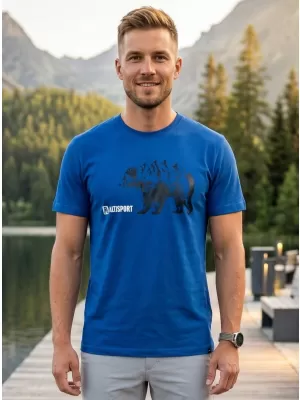 Tricou bărbătesc cu mâneci scurte ALTISPORT ALM193129 SNORKEL ALBASTRU