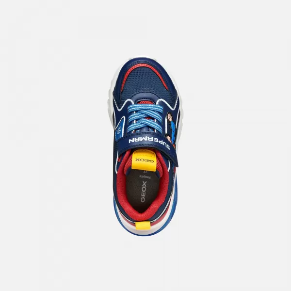  Adidași pentru băieți GEOX CIBERDRON J56LBD05411C0200 ALBASTRU 