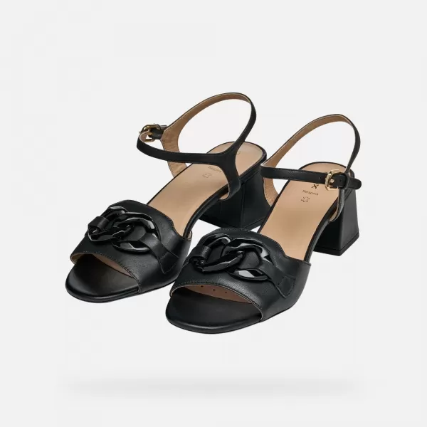  Sandale de dama GEOX NEW ERAKLIA 50 T NEGRU 